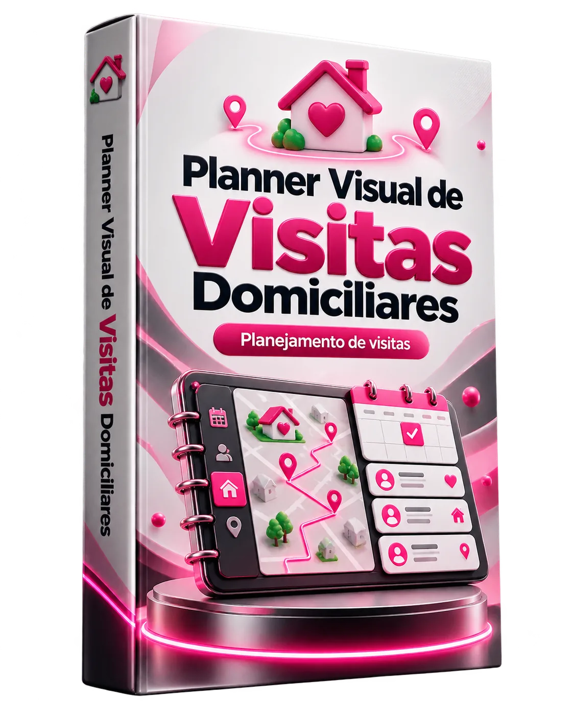 Mockup do Planner Visual de Visitas Domiciliares